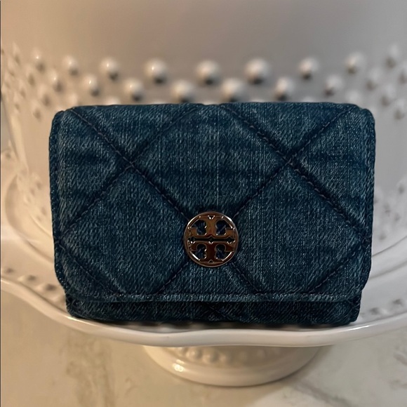 Tory Burch Handbags - ‼️‼️SOLD‼️‼️New Tory Burch Denim Card Holder